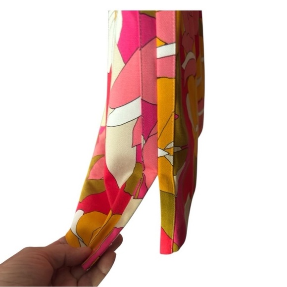 Trina Turk Floral Halter Top in Pink and Yellow - Picture 3 of 5